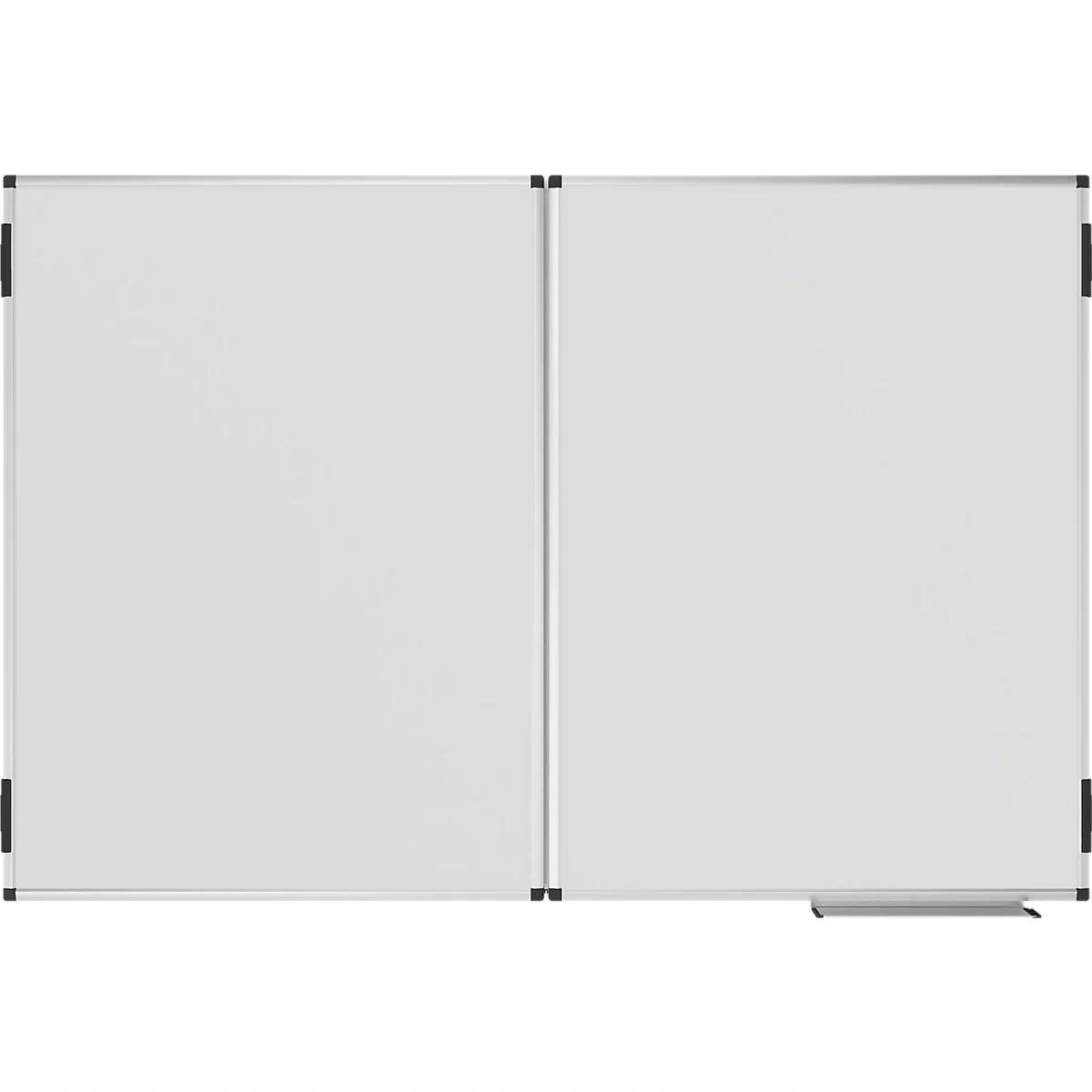 Klapptafel Legamaster UNITE PLUS, magnetisch, 5 Schreibflächen, B 1500/3000 x T 13,4 x H 1000 mm, emaillierter Keramikstahl, weiß